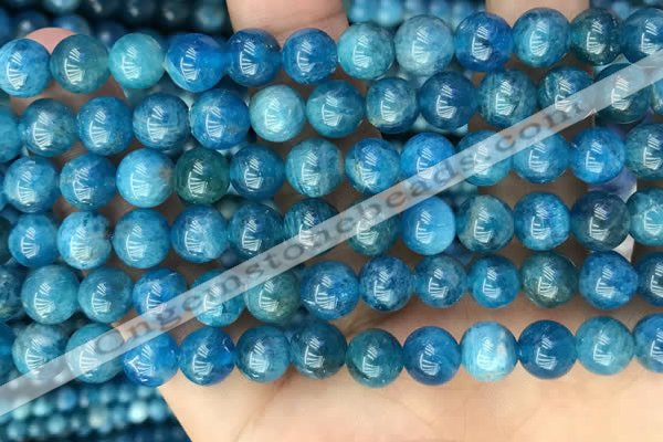 CAP652 15.5 inches 8mm round natural apatite beads wholesale