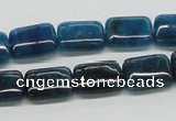 CAP69 15.5 inches 10*14mm rectangle dyed apatite gemstone beads