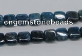 CAP70 15.5 inches 8*8mm square dyed apatite gemstone beads wholesale