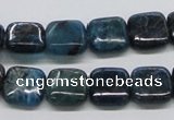 CAP72 15.5 inches 12*12mm square dyed apatite gemstone beads wholesale