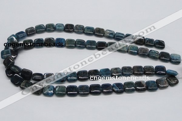 CAP72 15.5 inches 12*12mm square dyed apatite gemstone beads wholesale