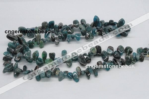 CAP73 15.5 inches 10*20mm nugget dyed apatite gemstone beads wholesale