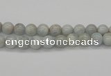 CAQ100 15.5 inches 4mm round AB grade natural aquamarine beads