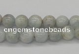 CAQ103 15.5 inches 10mm round AB grade natural aquamarine beads