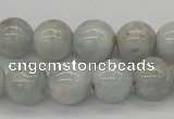 CAQ106 15.5 inches 16mm round AB grade natural aquamarine beads