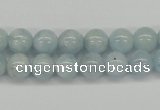 CAQ108 15.5 inches 6mm round A grade natural aquamarine beads