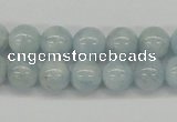 CAQ109 15.5 inches 8mm round A grade natural aquamarine beads