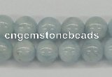 CAQ110 15.5 inches 10mm round A grade natural aquamarine beads