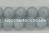 CAQ111 15.5 inches 12mm round A grade natural aquamarine beads