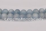 CAQ114 15.5 inches 4mm round AA grade natural aquamarine beads