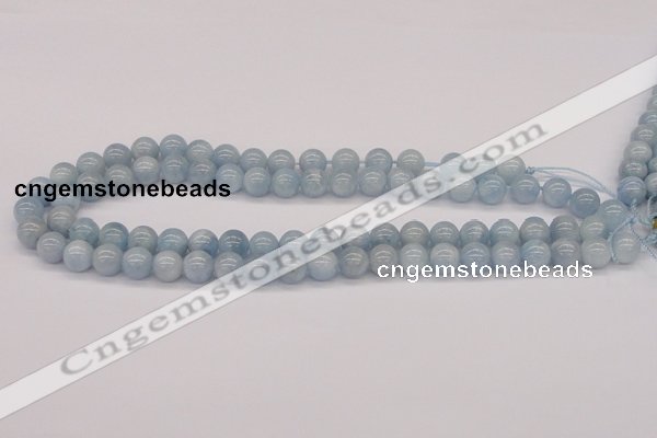 CAQ114 15.5 inches 4mm round AA grade natural aquamarine beads