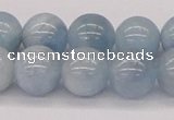 CAQ119 15.5 inches 14mm round AA grade natural aquamarine beads