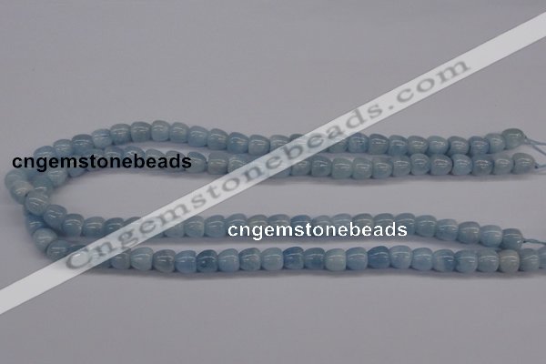 CAQ131 15.5 inches 8*8mm apple-shape natural aquamarine beads