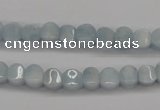 CAQ133 15.5 inches 6*6mm lantern natural aquamarine beads