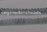 CAQ135 15.5 inches 4*6mm rondelle natural aquamarine beads