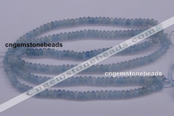 CAQ138 15.5 inches 3*6mm rondelle natural aquamarine beads