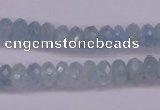 CAQ139 15.5 inches 5*8mm faceted rondelle natural aquamarine beads