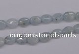 CAQ141 15.5 inches 6*8mm oval natural aquamarine beads wholesale