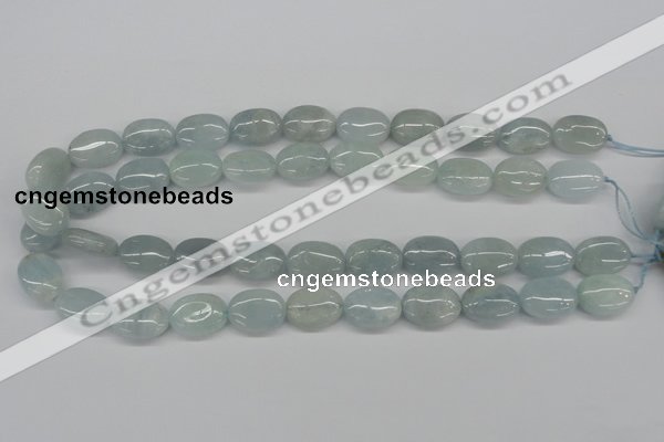 CAQ144 15.5 inches 13*18mm oval natural aquamarine beads wholesale