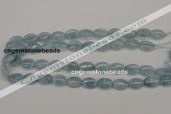 CAQ145 15.5 inches 13*18mm oval natural aquamarine beads wholesale