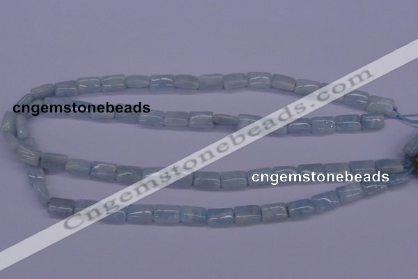 CAQ152 15.5 inches 8*12mm rectangle natural aquamarine beads