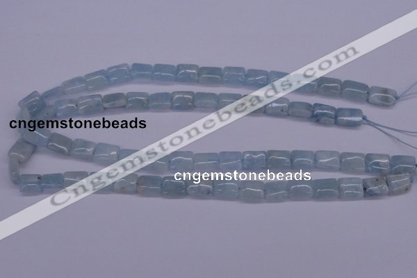 CAQ153 15.5 inches 10*12mm rectangle natural aquamarine beads