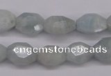 CAQ158 15.5 inches 12*14mm octagonal natural aquamarine beads