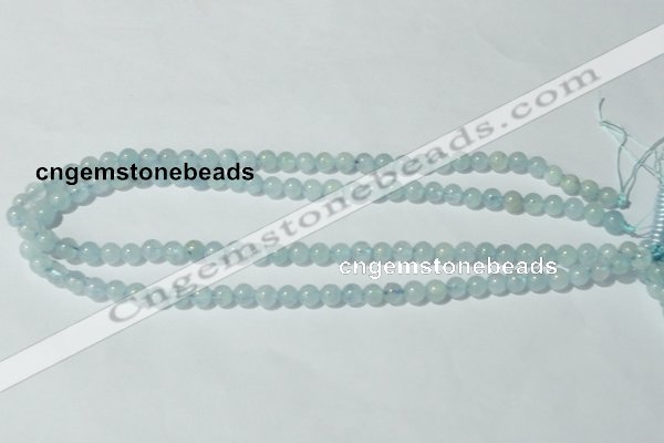 CAQ200 15.5 inches 6mm round natural aquamarine beads wholesale
