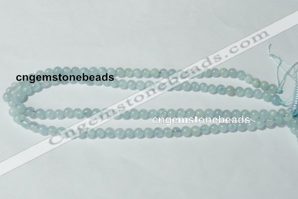 CAQ200 15.5 inches 6mm round natural aquamarine beads wholesale