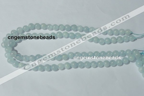 CAQ202 15.5 inches 10mm round natural aquamarine beads wholesale