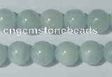 CAQ203 15.5 inches 12mm round natural aquamarine beads wholesale