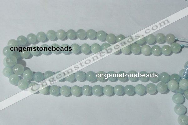 CAQ203 15.5 inches 12mm round natural aquamarine beads wholesale