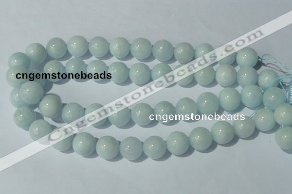 CAQ206 15.5 inches 16mm round natural aquamarine beads wholesale