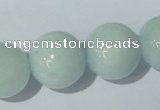 CAQ207 15.5 inches 18mm round natural aquamarine beads wholesale