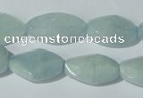 CAQ213 15.5 inches 14*22mm twisted natural aquamarine beads