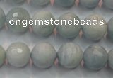 CAQ225 15 inches 12mm faceted round aquamarine beads wholesale