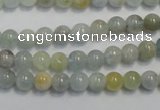 CAQ251 15.5 inches 6mm round aquamarine beads wholesale