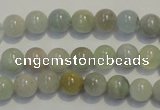 CAQ252 15.5 inches 8mm round aquamarine beads wholesale