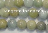 CAQ254 15.5 inches 12mm round aquamarine beads wholesale