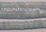CAQ301 15.5 inches 5*8mm tyre natural aquamarine beads wholesale