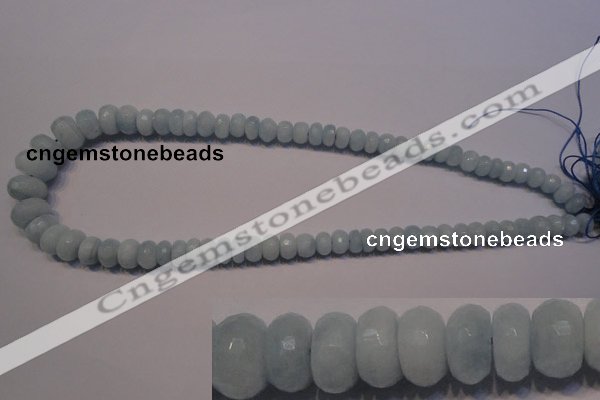 CAQ311 15.5 inches 5*7mm – 8*14mm faceted rondelle aquamarine beads