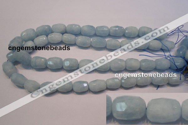 CAQ318 15.5 inches 13*18mm faceted nuggets natural aquamarine beads