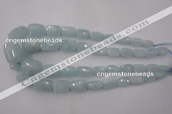 CAQ415 8*12mm – 18*28mm faceted nuggets natural aquamarine beads