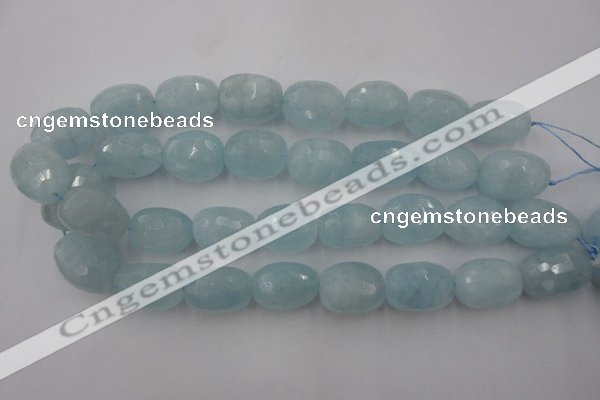 CAQ416 15.5 inches 18*25mm faceted nuggets natural aquamarine beads