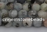 CAQ420 15.5 inches 6mm faceted round natural aquamarine beads