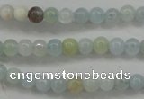 CAQ451 15.5 inches 4mm round aquamarine beads wholesale