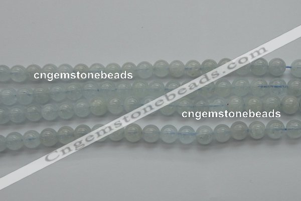 CAQ501 15.5 inches 6mm round natural aquamarine beads