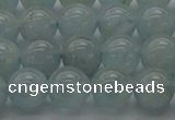 CAQ502 15.5 inches 8mm round natural aquamarine beads