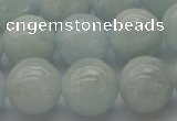 CAQ504 15.5 inches 12mm round natural aquamarine beads