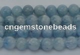 CAQ509 15.5 inches 6mm round A+ grade natural aquamarine beads